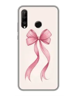Чохол для Huawei P30 Lite / Nova 4e з картинкою «Рожевий бант»