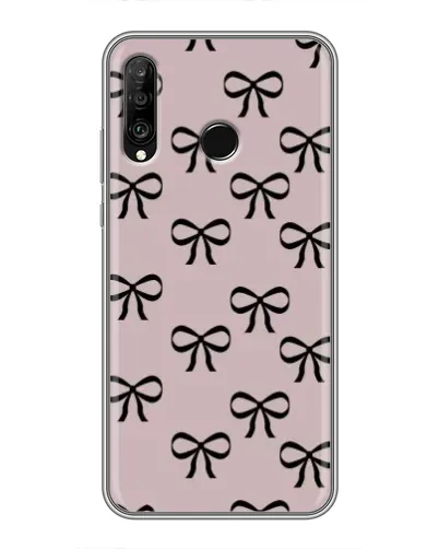 Чохол для Huawei P30 Lite / Nova 4e з картинкою «Чорні бантики» Чохол для Huawei P30 Lite / Nova 4e з картинкою «Чорні бантики»