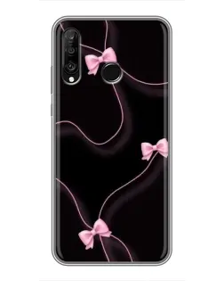 Чохол для Huawei P30 Lite / Nova 4e з картинкою «Рожеві стрічки»