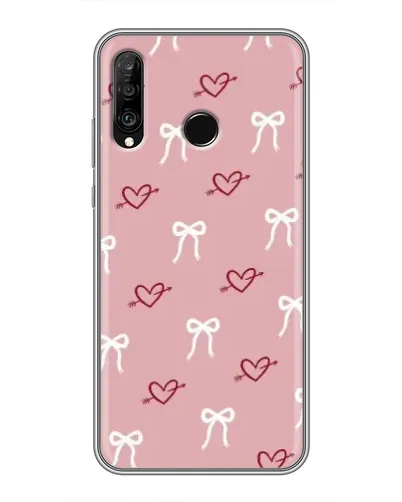 Чохол для Huawei P30 Lite / Nova 4e з картинкою «Серця та банти» Чохол для Huawei P30 Lite / Nova 4e з картинкою «Серця та банти»