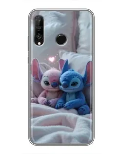 Чехол для Huawei P30 Lite / Nova 4e с картинкой «Плюшевые Стич Ангел» Чехол для Huawei P30 Lite / Nova 4e с картинкой «Плюшевые Стич Ангел»