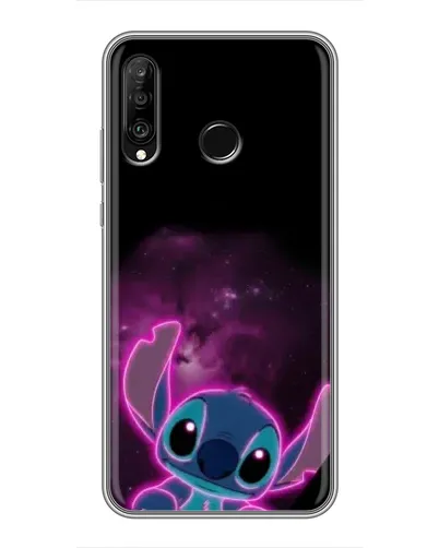 Чехол для Huawei P30 Lite / Nova 4e с картинкой «Неоновый Stitch»