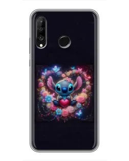 Чехол для Huawei P30 Lite / Nova 4e с картинкой «Stitch в цветах» Чехол для Huawei P30 Lite / Nova 4e с картинкой «Stitch в цветах»