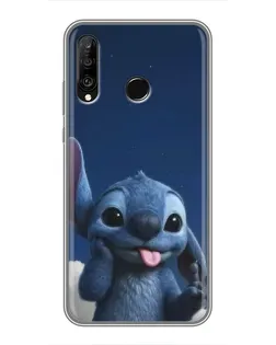Чехол для Huawei P30 Lite / Nova 4e с картинкой «Стич в облаках» Чехол для Huawei P30 Lite / Nova 4e с картинкой «Стич в облаках»