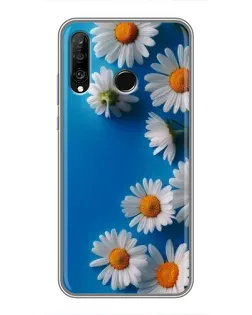 Чехол для Huawei P30 Lite / Nova 4e с картинкой «Белоснежные маргаритки» Чехол для Huawei P30 Lite / Nova 4e с картинкой «Белоснежные маргаритки»