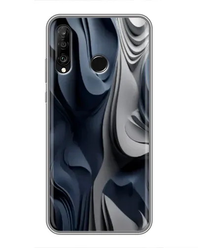 Чохол для Huawei P30 Lite / Nova 4e з картинкою «Об'ємні сині складки» Чохол для Huawei P30 Lite / Nova 4e з картинкою «Об'ємні сині складки»