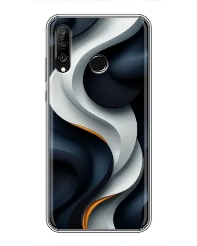 Чохол для Huawei P30 Lite / Nova 4e з картинкою «Об'ємні чорно-білі стрічки» Чохол для Huawei P30 Lite / Nova 4e з картинкою «Об'ємні чорно-білі стрічки»