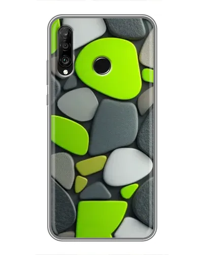 Чохол для Huawei P30 Lite / Nova 4e з картинкою «Яскрава неонова галька» Чохол для Huawei P30 Lite / Nova 4e з картинкою «Яскрава неонова галька»