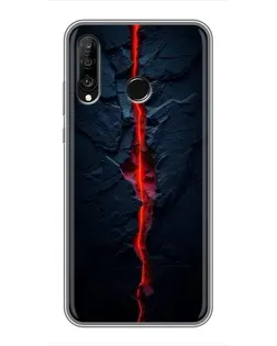 Чохол для Huawei P30 Lite / Nova 4e з картинкою «Червона лавова тріщина»