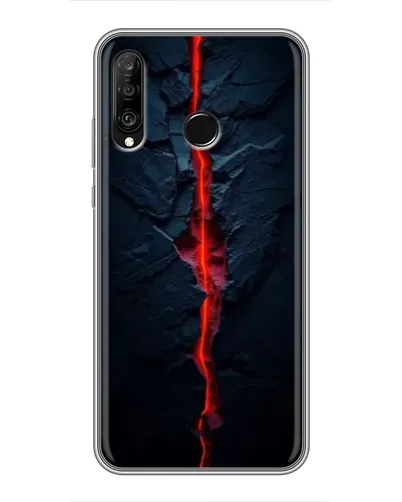 Чохол для Huawei P30 Lite / Nova 4e з картинкою «Червона лавова тріщина» Чохол для Huawei P30 Lite / Nova 4e з картинкою «Червона лавова тріщина»