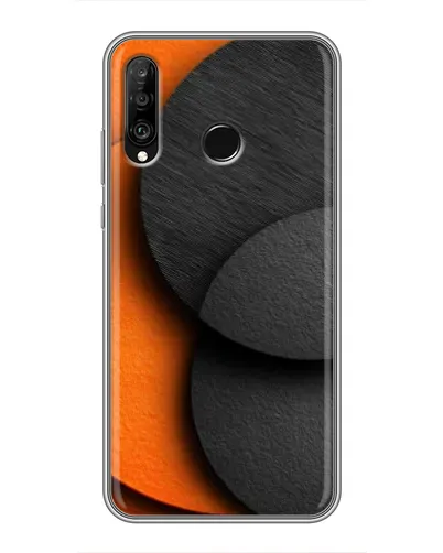 Чохол для Huawei P30 Lite / Nova 4e з картинкою «Геометрія помаранчевих кіл» Чохол для Huawei P30 Lite / Nova 4e з картинкою «Геометрія помаранчевих кіл»