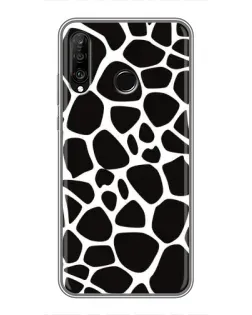 Чохол для Huawei P30 Lite / Nova 4e з картинкою «Чорно-білий жираф»