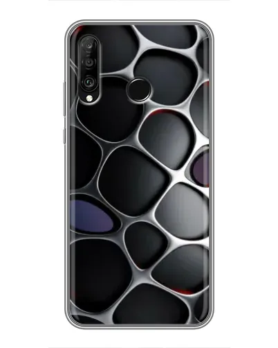 Чохол для Huawei P30 Lite / Nova 4e з картинкою «Об'ємна темна решітка» Чохол для Huawei P30 Lite / Nova 4e з картинкою «Об'ємна темна решітка»