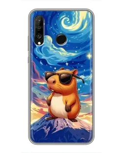 Чехол для Huawei P30 Lite / Nova 4e с картинкой «Капибара Ван Гога» Чехол для Huawei P30 Lite / Nova 4e с картинкой «Капибара Ван Гога»