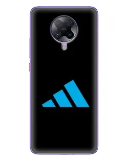 Чехол для Xiaomi POCO F2 Pro с картинкой «Adidas Cyan Logo» Чехол для Xiaomi POCO F2 Pro с картинкой «Adidas Cyan Logo»