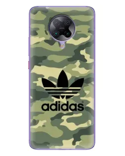 Чехол для Xiaomi POCO F2 Pro с картинкой «Милитари стиль Adidas» Чехол для Xiaomi POCO F2 Pro с картинкой «Милитари стиль Adidas»