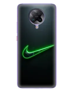 Чохол для Xiaomi POCO F2 Pro з картинкою «Неоновий контур Nike»
