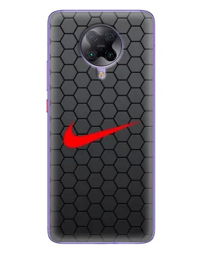 Чохол для Xiaomi POCO F2 Pro з картинкою «Nike — карбонова сітка»