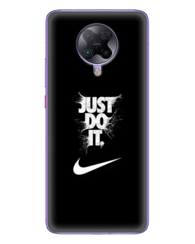Чохол для Xiaomi POCO F2 Pro з картинкою «Текстовий принт Nike»