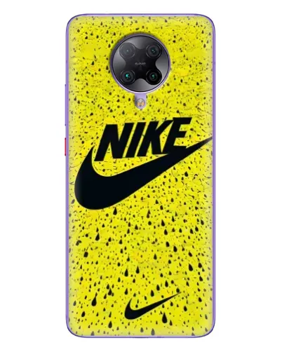 Чохол для Xiaomi POCO F2 Pro з картинкою «Жовтий текстурний Nike»