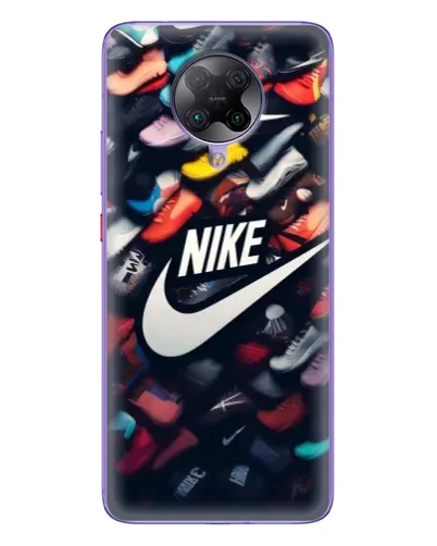 Чохол для Xiaomi POCO F2 Pro з картинкою «Колекція кросівок Nike»