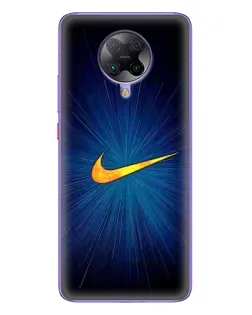 Чохол для Xiaomi POCO F2 Pro з картинкою «Синій пульс Nike» Чохол для Xiaomi POCO F2 Pro з картинкою «Синій пульс Nike»