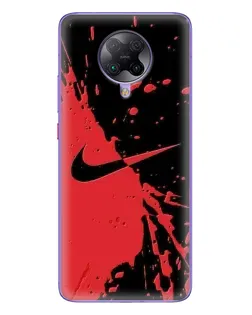 Чохол для Xiaomi POCO F2 Pro з картинкою «Червоні бризки Nike» Чохол для Xiaomi POCO F2 Pro з картинкою «Червоні бризки Nike»