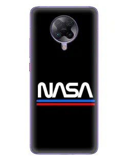 Чохол для Xiaomi POCO F2 Pro з картинкою «NASA — класика Red Blue» Чохол для Xiaomi POCO F2 Pro з картинкою «NASA — класика Red Blue»