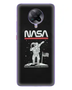 Чохол для Xiaomi POCO F2 Pro з картинкою «NASA — крокуємо по Місяцю» Чохол для Xiaomi POCO F2 Pro з картинкою «NASA — крокуємо по Місяцю»