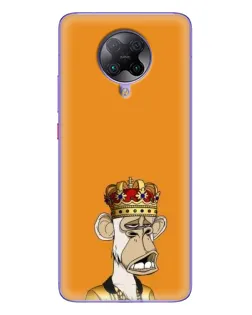 Чохол для Xiaomi POCO F2 Pro з картинкою «Золота мавпа Bored Ape»