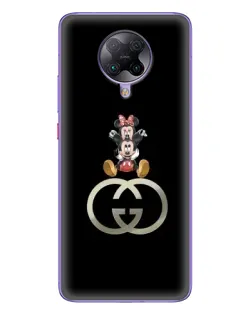 Чохол для Xiaomi POCO F2 Pro з картинкою «Мінні Маус на лого»