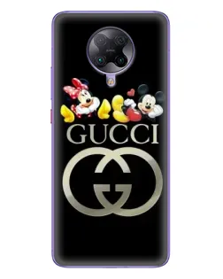 Чохол для Xiaomi POCO F2 Pro з картинкою «Gucci — герої Disney»