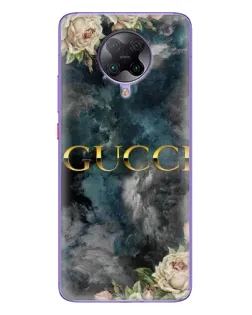 Чохол для Xiaomi POCO F2 Pro з картинкою «Абстрактні квіти Gucci»