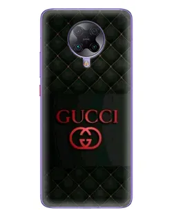 Чохол для Xiaomi POCO F2 Pro з картинкою «Gucci — стьобаний чорний»