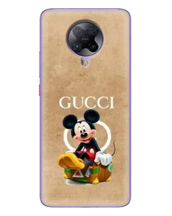 Чохол для Xiaomi POCO F2 Pro з картинкою «Міккі Маус Gucci — крафт»