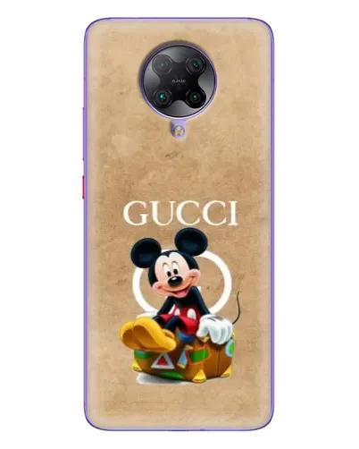 Чохол для Xiaomi POCO F2 Pro з картинкою «Міккі Маус Gucci — крафт» Чохол для Xiaomi POCO F2 Pro з картинкою «Міккі Маус Gucci — крафт»