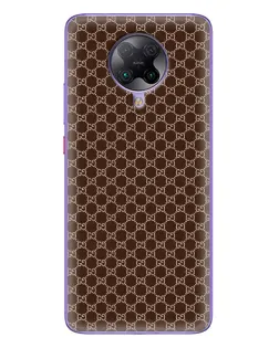 Чохол для Xiaomi POCO F2 Pro з картинкою «Gucci — шоколадна сітка»
