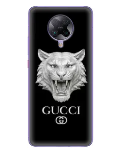 Чохол для Xiaomi POCO F2 Pro з картинкою «Gucci — срібний лев»