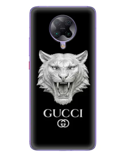 Чехол для Xiaomi POCO F2 Pro с картинкой «Gucci — серебряный лев» Чехол для Xiaomi POCO F2 Pro с картинкой «Gucci — серебряный лев»