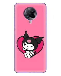 Чехол для Xiaomi POCO F2 Pro с картинкой «Kuromi — любовь в сердце» Чехол для Xiaomi POCO F2 Pro с картинкой «Kuromi — любовь в сердце»