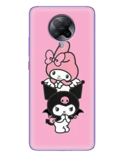 Чехол для Xiaomi POCO F2 Pro с картинкой «My Melody и Kuromi» Чехол для Xiaomi POCO F2 Pro с картинкой «My Melody и Kuromi»