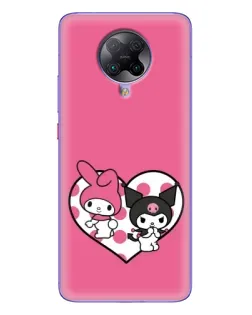 Чехол для Xiaomi POCO F2 Pro с картинкой «Kuromi и My Melody» Чехол для Xiaomi POCO F2 Pro с картинкой «Kuromi и My Melody»
