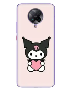 Чехол для Xiaomi POCO F2 Pro с картинкой «Kuromi и сердце» Чехол для Xiaomi POCO F2 Pro с картинкой «Kuromi и сердце»