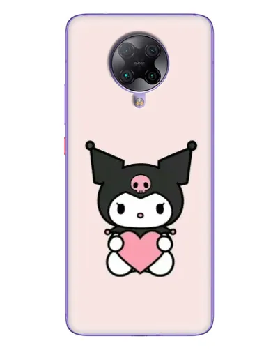 Чехол для Xiaomi POCO F2 Pro с картинкой «Kuromi и сердце»
