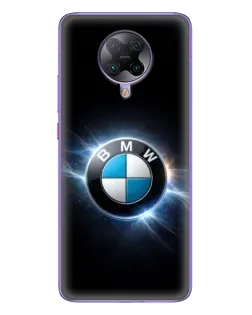 Чохол для Xiaomi POCO F2 Pro з картинкою «BMW — неонове сяйво»