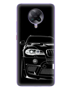 Чохол для Xiaomi POCO F2 Pro з картинкою «Темний силует BMW»