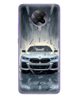 Чохол для Xiaomi POCO F2 Pro з картинкою «BMW у світлі фар»