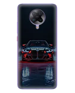 Чохол для Xiaomi POCO F2 Pro з картинкою «BMW на мокрій дорозі»