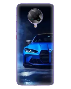 Чохол для Xiaomi POCO F2 Pro з картинкою «Блакитна BMW M4»