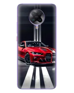 Чохол для Xiaomi POCO F2 Pro з картинкою «Червона BMW на дорозі»